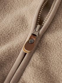 NAME IT Fleece Jakke Meeko Silver Mink